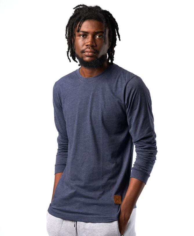 Patch Longsleeve - Heather Navy